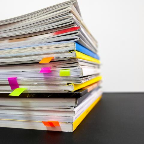 Stack of paperwork